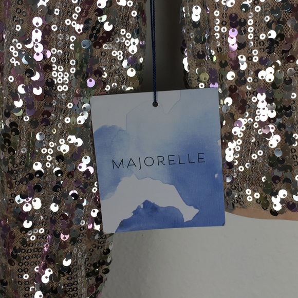 MAJORELLE Revolve Claudina Sequin Mini Dress NWT - Picture 5 of 8